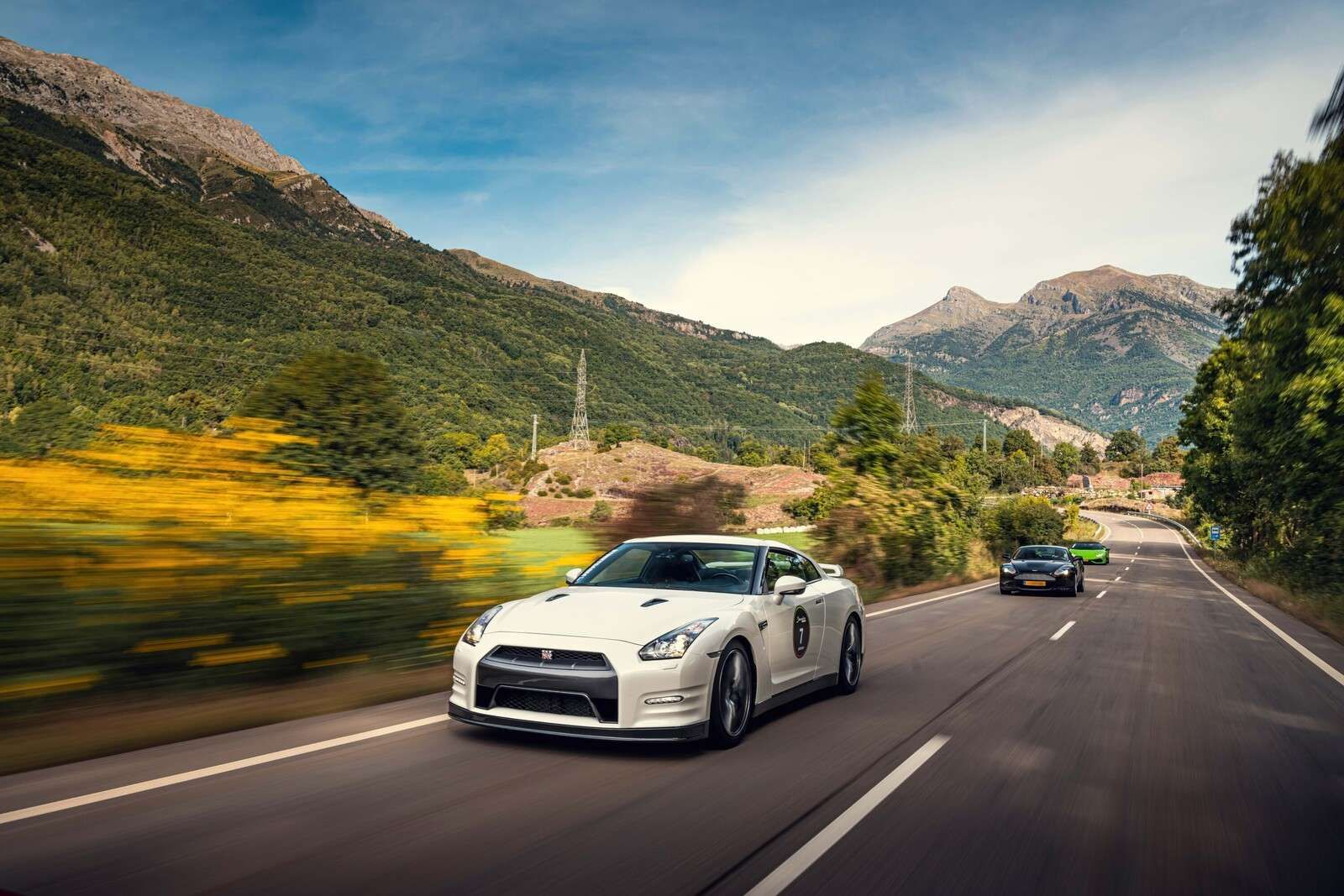 Nissan GT-R-r in vollem Tempo