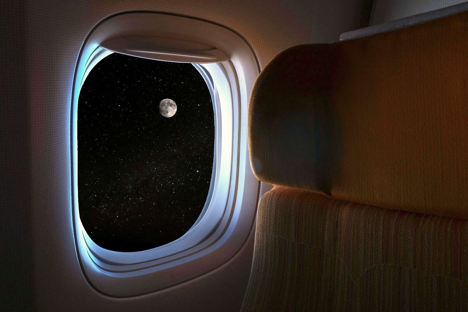 Nachtflug unter dem Sternenhimmel