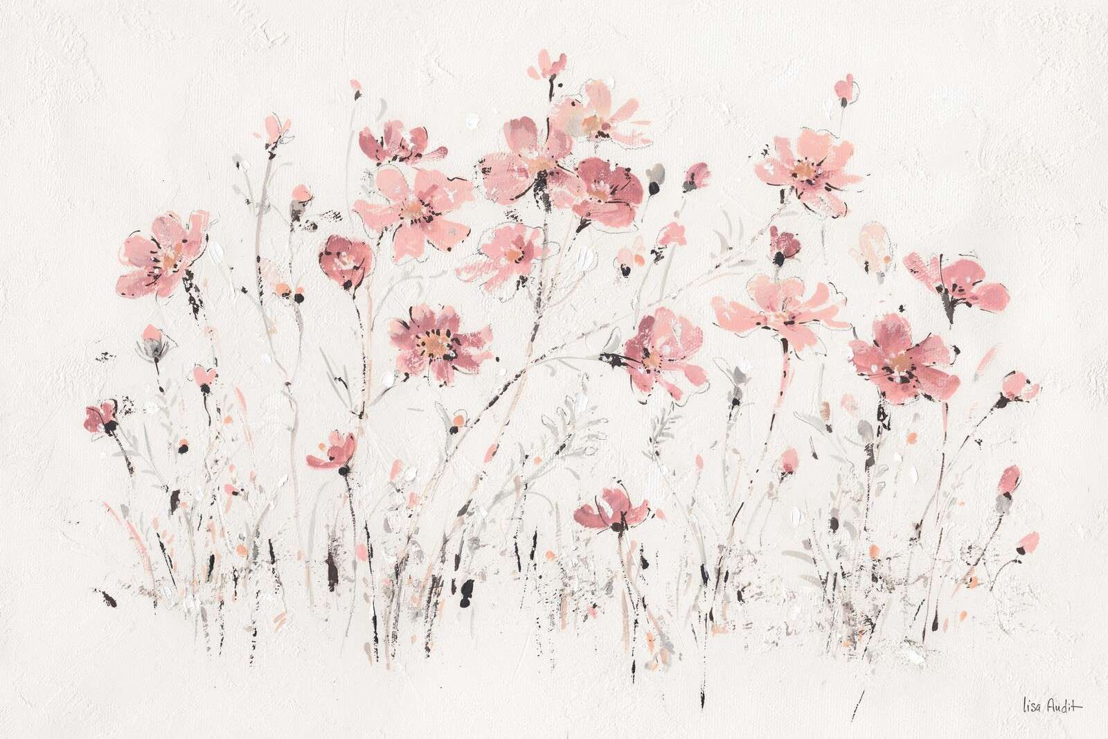 Wildblumen I Rosa