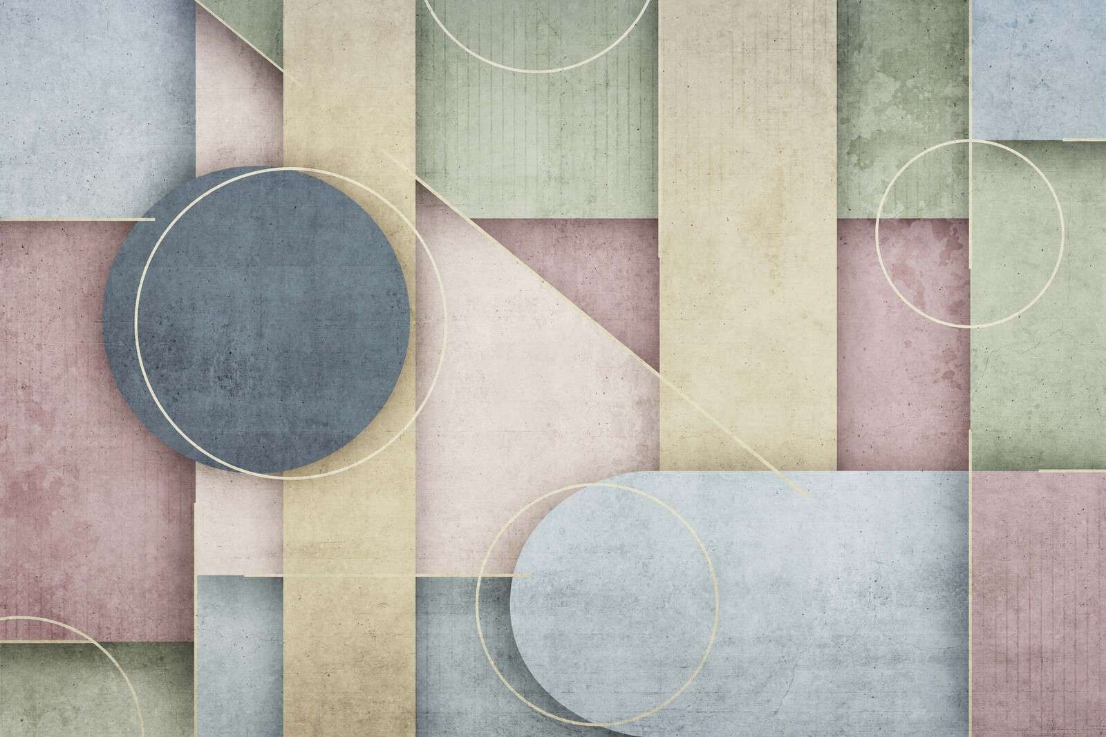 Weiches geometrisches Pastellspiel