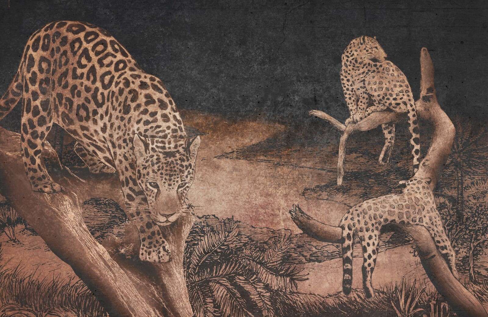 Leoparden im Dämmerwald