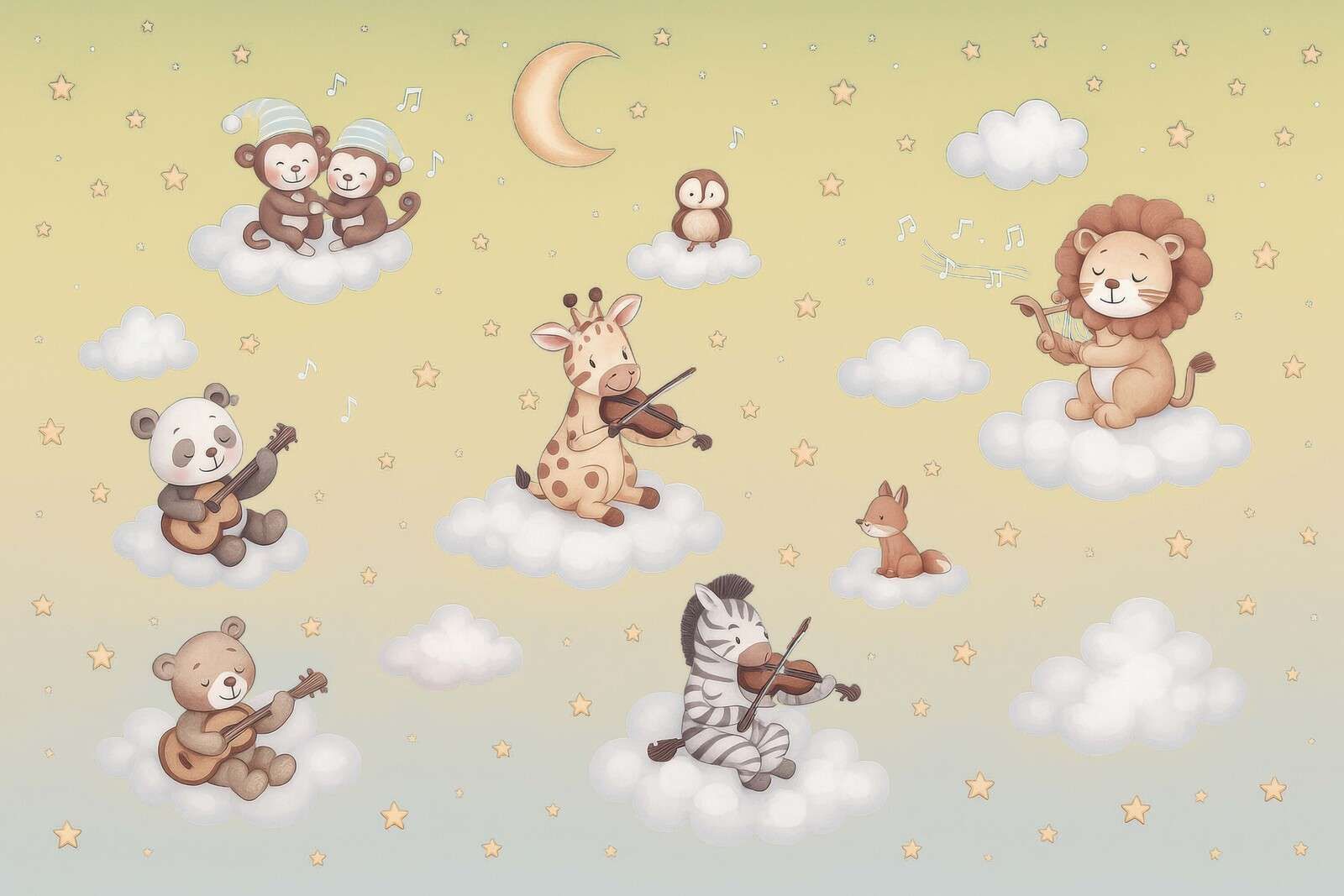 Das Konzert in den Wolken - gelb.