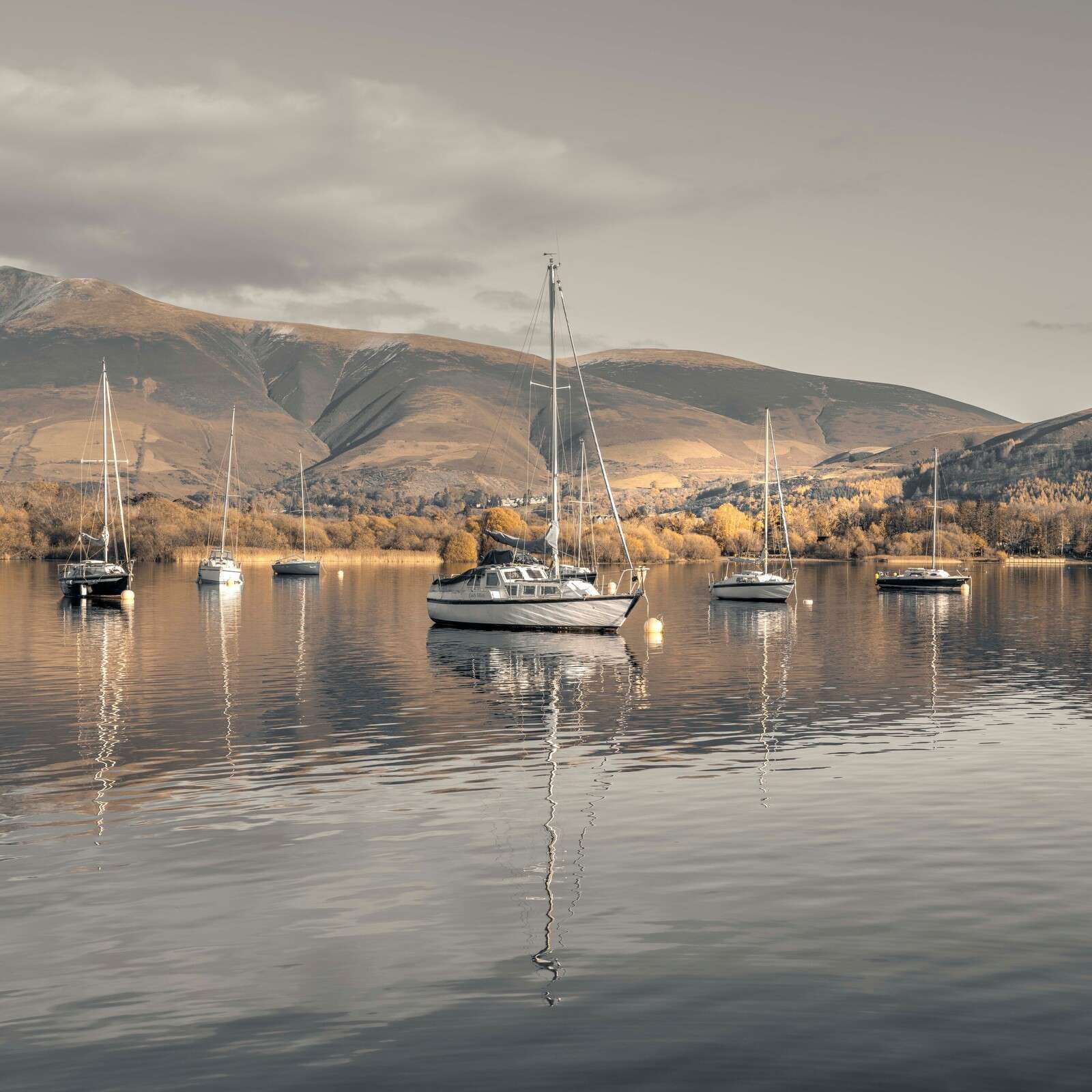 Segelboote auf dem Derwentwater