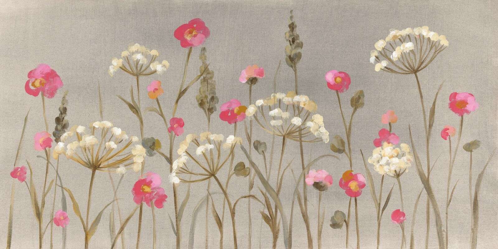 Feldstrauß mit Mohnblumen und Doldenblüten