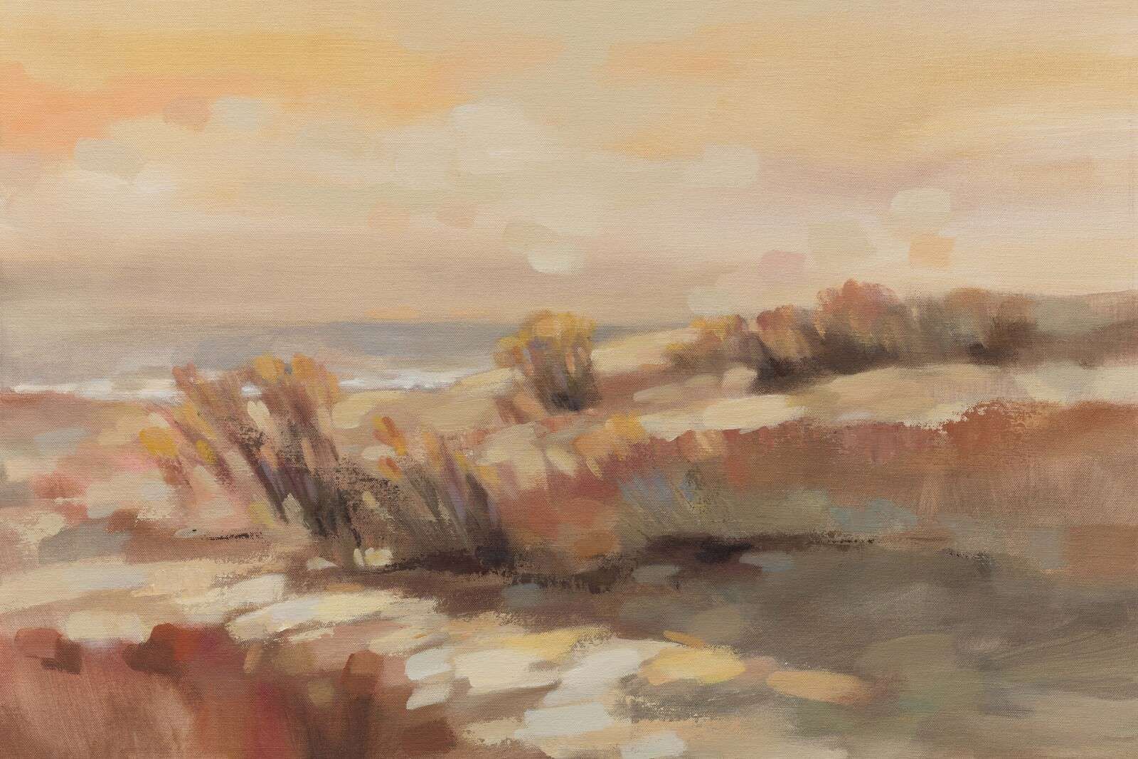 Warme Dünen im Abendlicht.