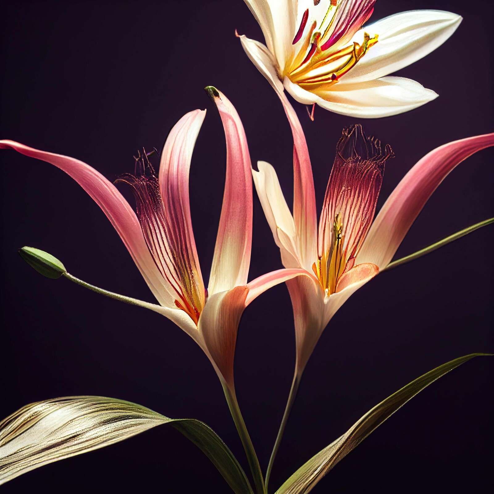 Makro Asiatische Lilienblume