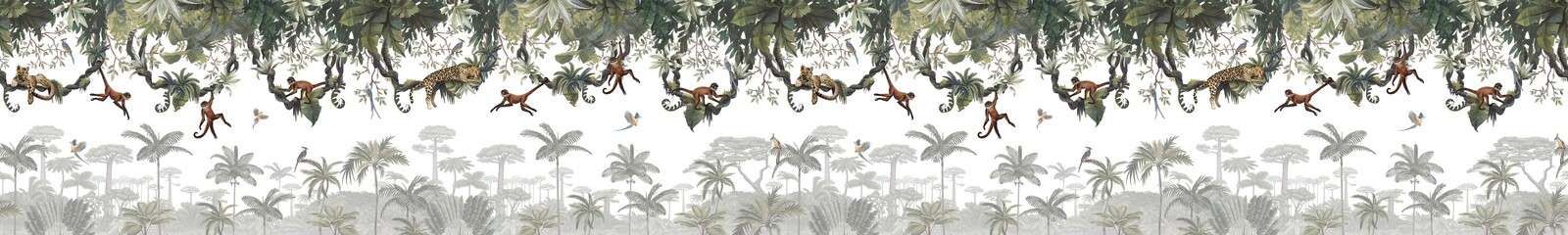 Freche Affen - Panorama-Doppel