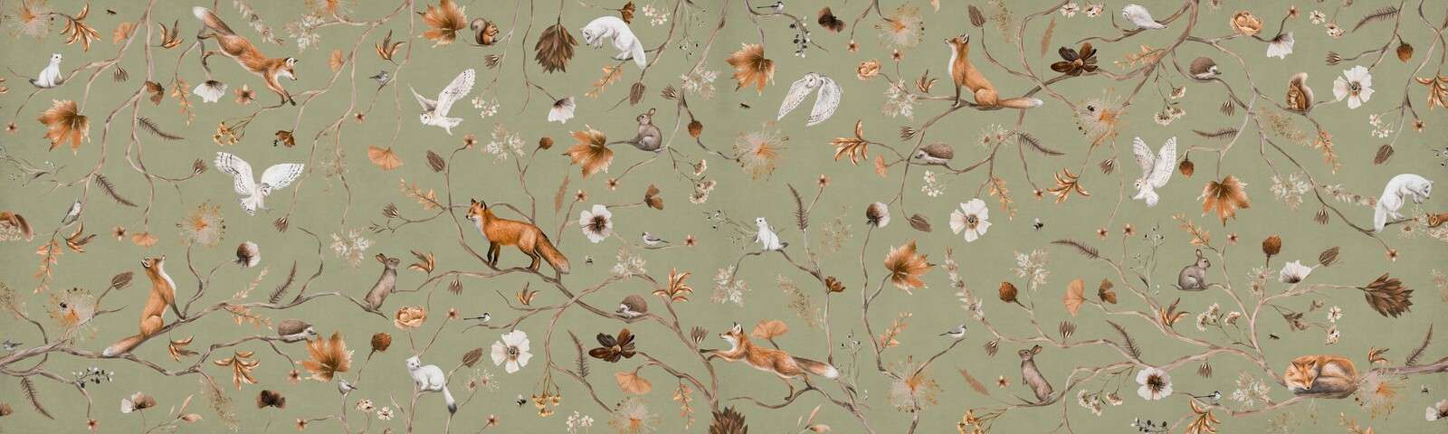 Verspielter Wald - Grün - Panorama