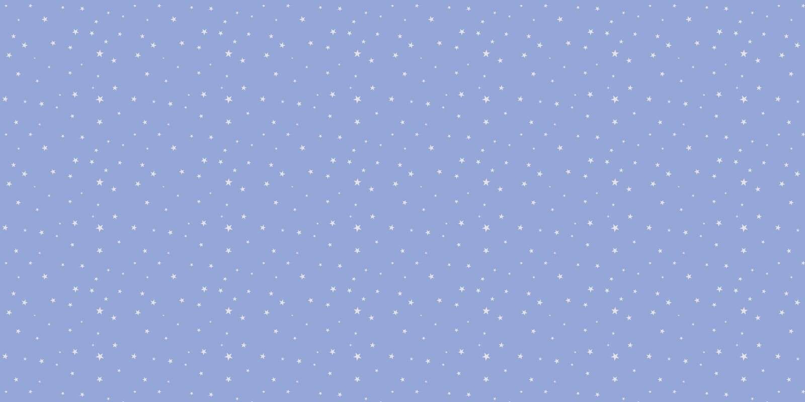 Weiße Sterne auf Lavendelblau