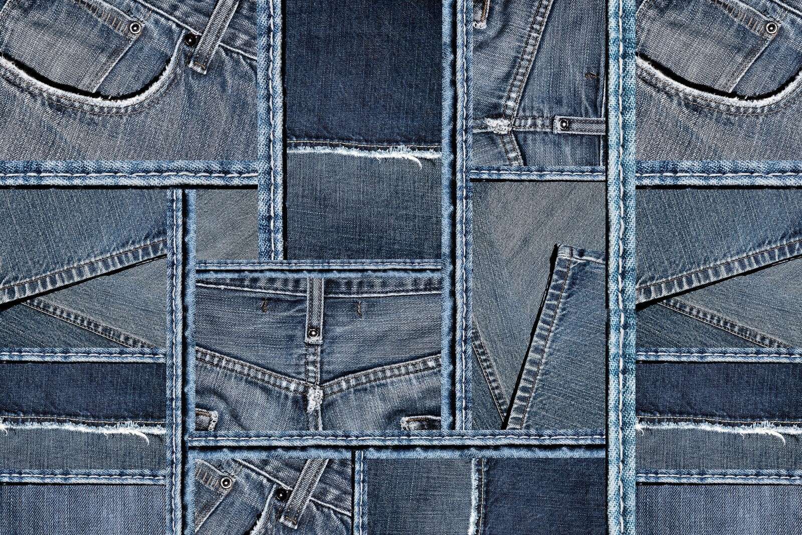 Blaue Denim-Textur
