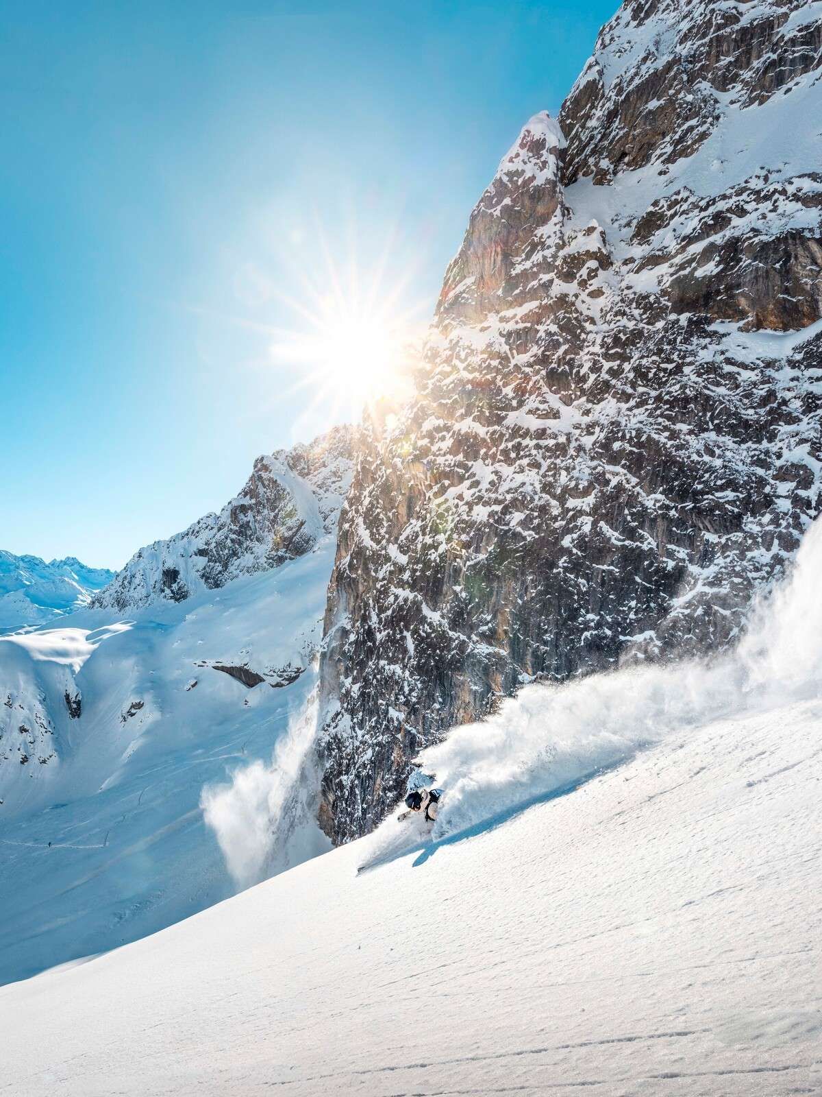 Freerider in Schneebergen